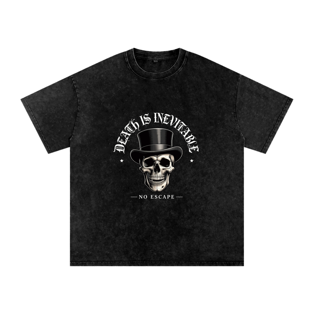 Snow Washed Oversized Cotton T-Shirt